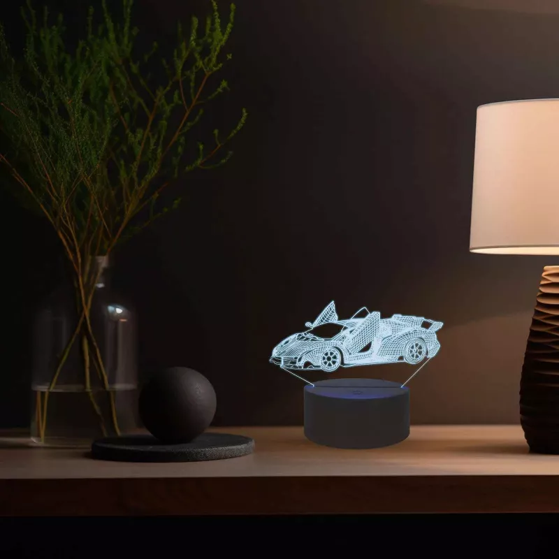 Manta SNL64RGB LED lampa svetelná dekorácia do auta 3D RGB