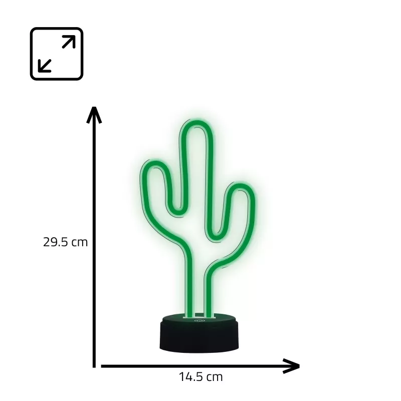 Manta SNL82GN LED nočné svetlo kaktus dekoratívna lampa zelená