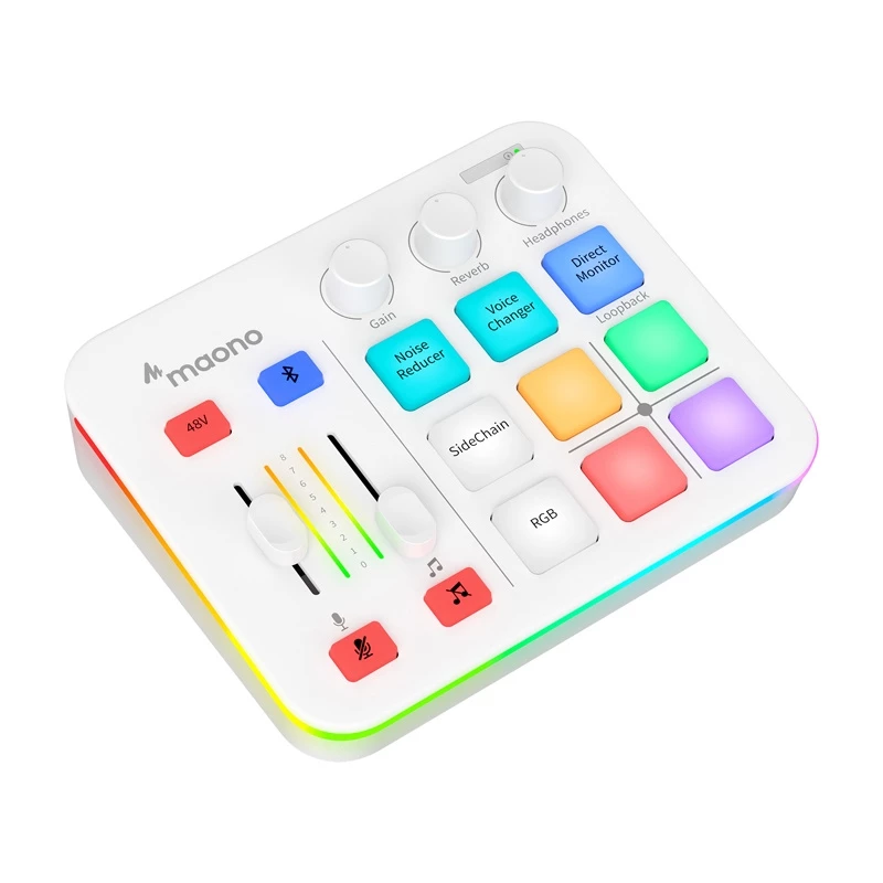 Maono G1 Neo USB-C Audio Interface zvuková karta - biela
