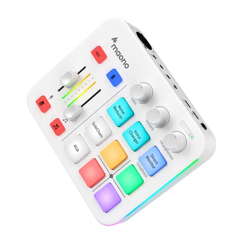 Maono G1 Neo USB-C Audio Interface zvuková karta - biela