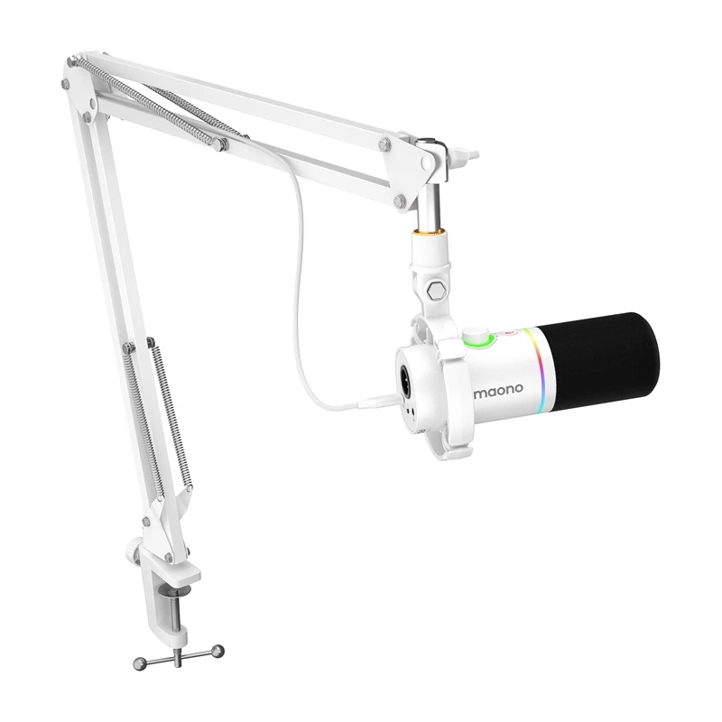 Maono PD200XS dynamický mikrofón s USB-C a XLR, kardioida, biely