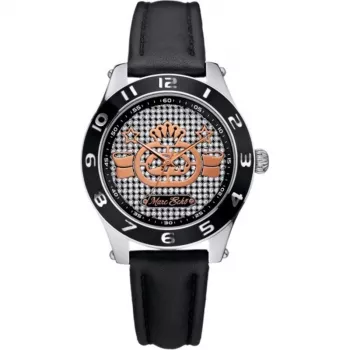 MARC ECKO E09502M1 unisex quartz analog hodinky 39 mm nerezové puzdro čierny silikónový remienok