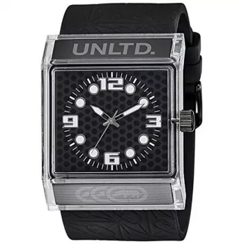 Marc Ecko pánske quartz analógové hodinky E08513G6 44 mm čierny ciferník silikónový remienok