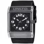 Marc Ecko pánske quartz analógové hodinky E08513G6 44 mm čierny ciferník silikónový remienok