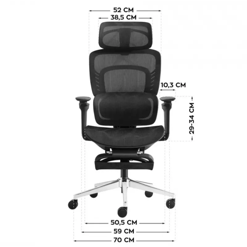 MARK ADLER Visioner 8.3 Black N kancelárska stolička