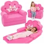 MARKA NIEZDEFINIOWANA relaxačné kreslo sofa-lehátko s korunou 2-in-1 pre deti Soft Pink