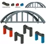 Märklin 72218 H0 rovný priehradový mostík stavebnica pre C/K/M koľaj, sivá, 360 mm