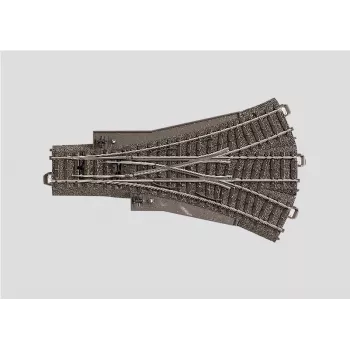Märklin H0 C-koľajová trojcestná výhybka 188,3 mm s lôžkom (24630)