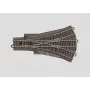 Märklin H0 C-koľajová trojcestná výhybka 188,3 mm s lôžkom (24630)