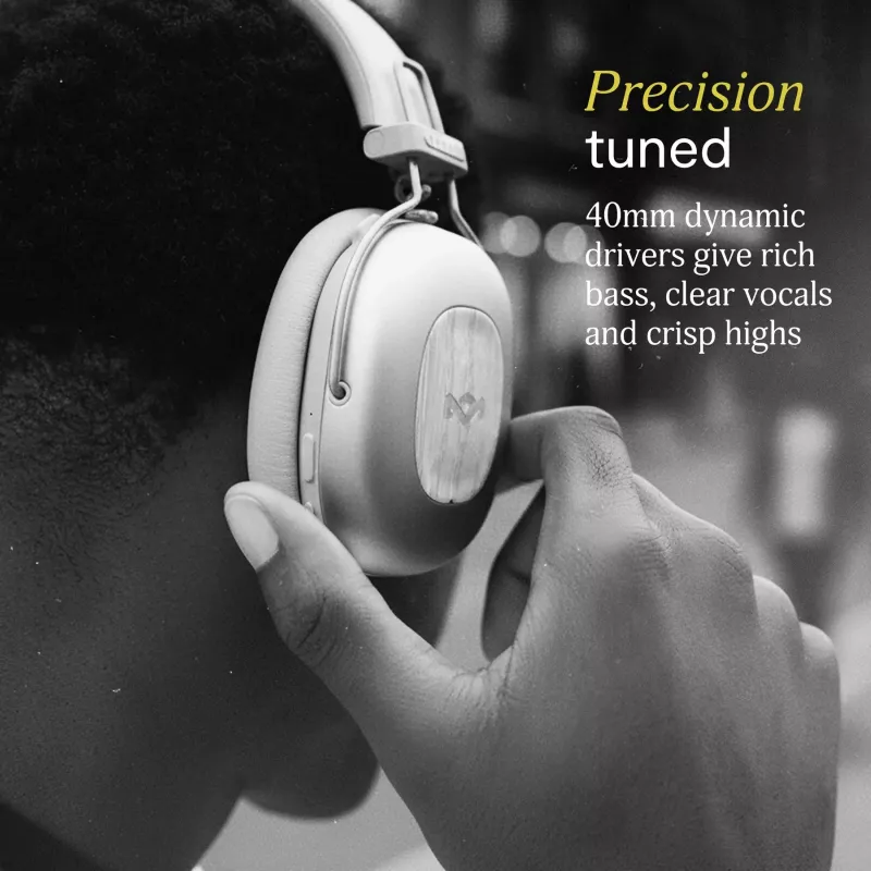 House of Marley Positive Vibration Rebel Bluetooth ANC slúchadlá, Cream