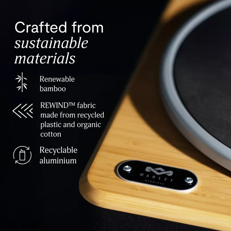 Marley Stir It Up Wireless 2+ Bluetooth gramofón s reproduktormi