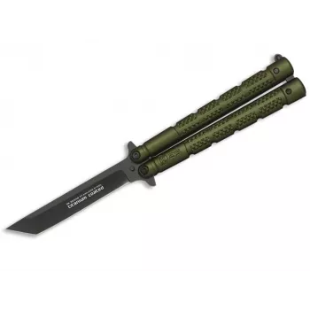 K25 36249 Balisong Butterfly nôž, zelený