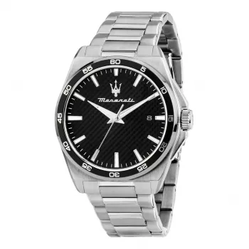 Maserati Epoca quartz pánske hodinky R8853152002 41 mm modrý ciferník strieborná nerezová oceľ