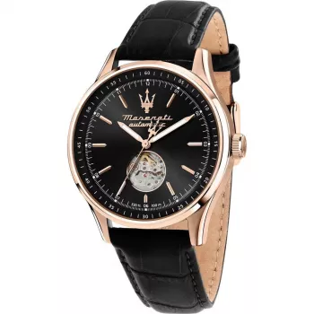 Maserati pánske automatické hodinky Potenza R8821124001 42 mm modrý ciferník kožený remienok