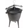 MASTER GRILL liatinový kotlík MG629 – 8L, predkorenený, na táborák a outdoorové varenie