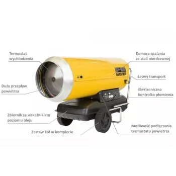 MASTER olejový ohrievač B360 bez odvodu spalín 111kW