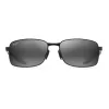 MAUI JIM 797-2M unisex cat eye slnečné okuliare matná čierna neutrálna sivá 57 mm