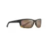 MAUI JIM H766-10MF unisex obdĺžnikové slnečné okuliare matná čierna neutrálna sivá 58mm