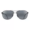 MAUI JIM pánske 728-2M polarizované slnečné okuliare - matný čierny rám, neutrálne sivé sklá