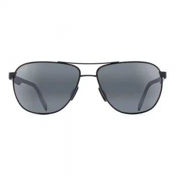 MAUI JIM pánske 728-2M polarizované slnečné okuliare - matný čierny rám, neutrálne sivé sklá