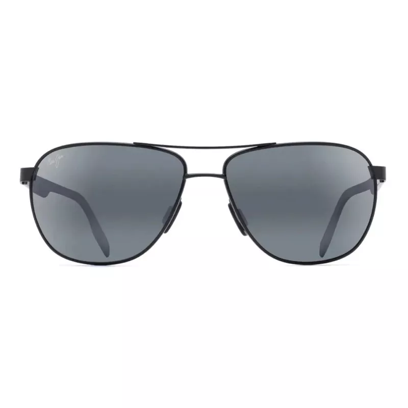 MAUI JIM pánske 728-2M polarizované slnečné okuliare - matný čierny rám, neutrálne sivé sklá
