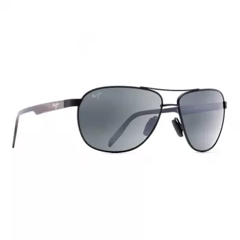 MAUI JIM pánske 728-2M polarizované slnečné okuliare - matný čierny rám, neutrálne sivé sklá