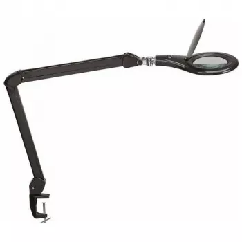 MAUL LED lupa Makro s upínacou nohou čierna