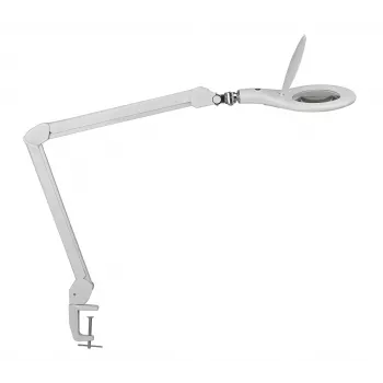 MAUL LED lupa so svetlom Makro so svorkou biela