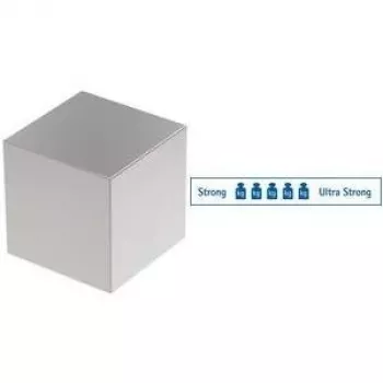 MAUL neodýmový kockový magnet, 20 x 20 x 20 mm, poniklovaný, prídržná sila 25 kg, 1 kus 6169496