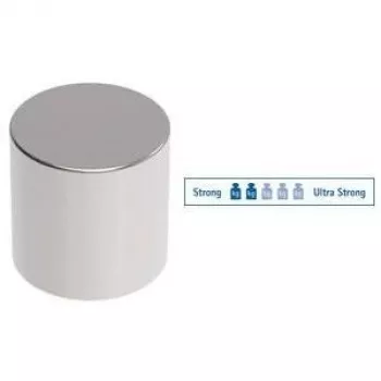 MAUL neodýmový valcový magnet, 10 x 10 mm, nikel, prídržná sila: 4 kg - 1 ks (6166896)