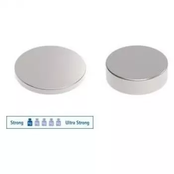 MAUL neodýmový diskový magnet, 10 x 3 mm, niklovaný, prídržná sila 2 kg, 1 kus 6166396