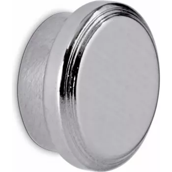 MAUL okrúhly neodýmový magnet s nerezovým puzdrom, 30 mm priemer, 9 mm hrúbka, strieborná, 1 kus 6171096