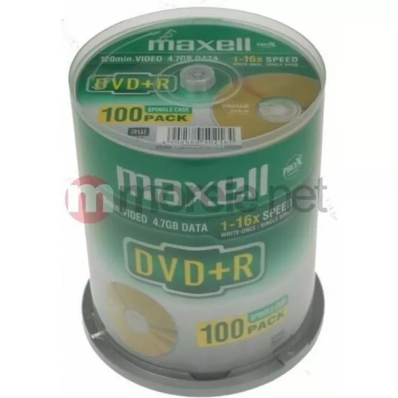 Maxell DVD+R 4,7 GB 16x 100 diskov spindle cakebox