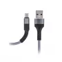 MAXLIFE Type-C kábel rýchle nabíjanie 2A sivý 1m USB-A na USB-C synchronizácia dát