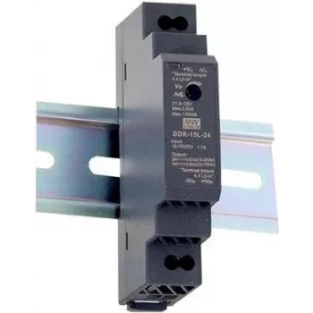 MEAN WELL DDR-15G-15 DIN lištový napájací zdroj 15W 15V 1A ultra široký rozsah vstupu