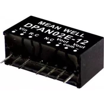 MEAN WELL DPAN02A-15 DC-DC meničový modul 2W 5V na 15V SIP4