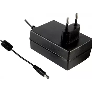 MEAN WELL GST36E24-P1J 36W 24V DC 1,5A AC/DC napájací zdroj s 2,1x5,5mm konektorom