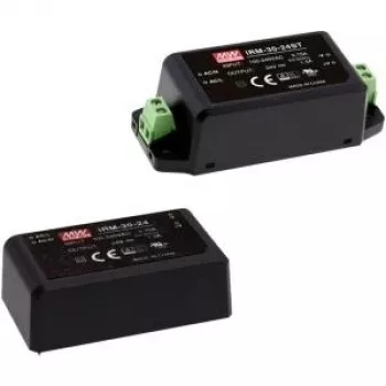 MEAN WELL IRM-30-24 - 31,2W 24V 1,3A zaliaty AC/DC napájací modul pre montáž na PCB, vstup 85-264VAC, účinnosť 88,5%