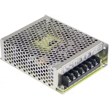 MEAN WELL RD-50A 54W dvojitý výstup AC/DC napájací zdroj 5V/6A + 12V/2A, 88-264VAC vstup, montáž na chassis, ochrana proti preťaženiu/prepätiu/skratu