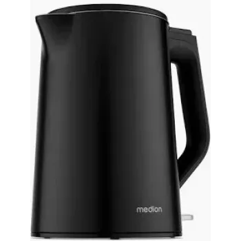 Medion Life MD12105 dvojstenná rýchlovarná kanvica 1,5 L 2200 W čierna