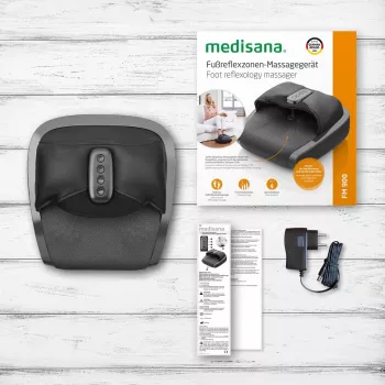 Medisana FM 900 shiatsu masážny prístroj na nohy s teplom, čierna/sivá