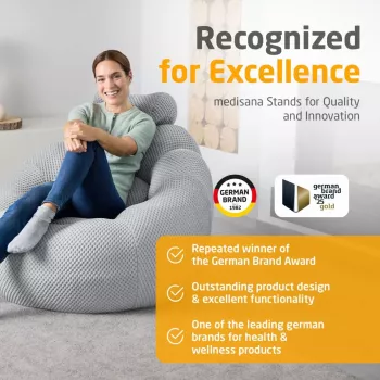 Medisana RS100 Bubble Sofa s masážou, sivá