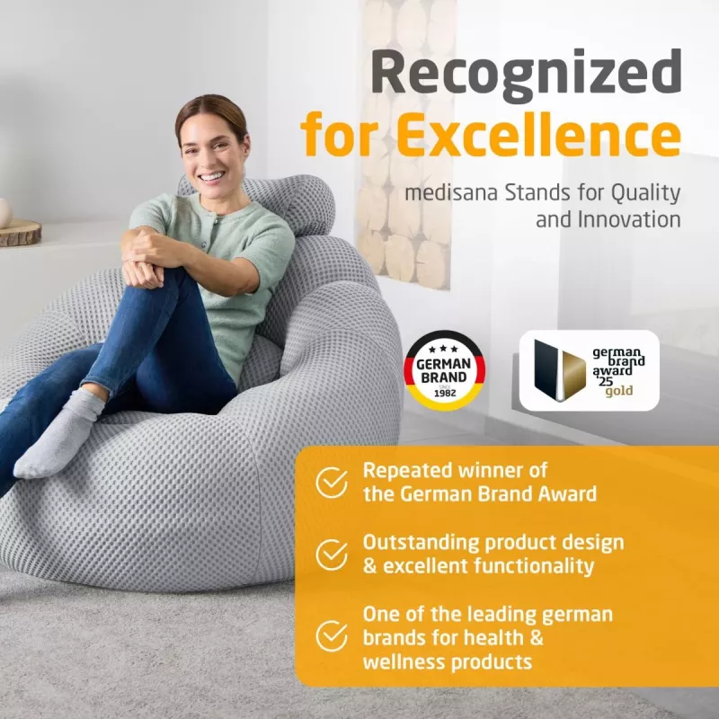 Medisana RS100 Bubble Sofa s masážou, sivá