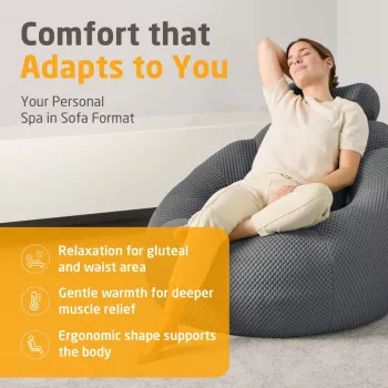 Medisana RS150 Bubble sofa s masážou tmavosivá