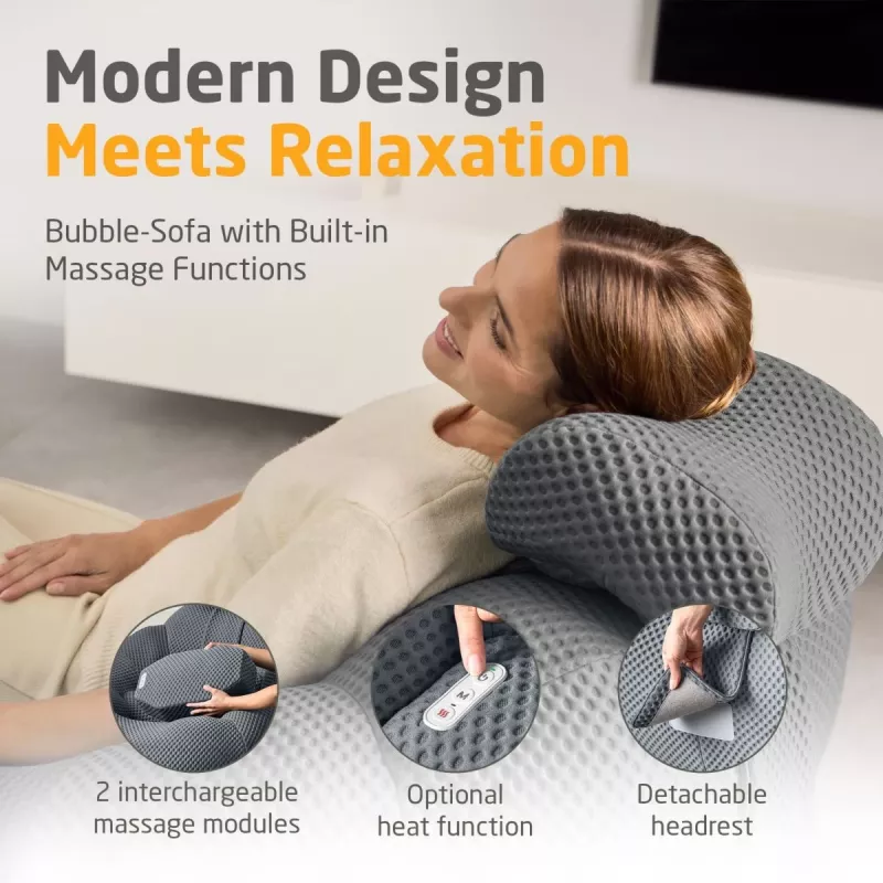 Medisana RS150 Bubble sofa s masážou tmavosivá