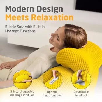 Medisana RS200 Bubble sofa s masážou žltá