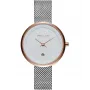 MELLER dámske W5RB-2SILVER Astar Baki analógové quartz hodinky 33mm strieborná nerezová oceľ mesh