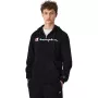 Champion pánska mikina s kapucňou na zips čierna 220255 KK001 L