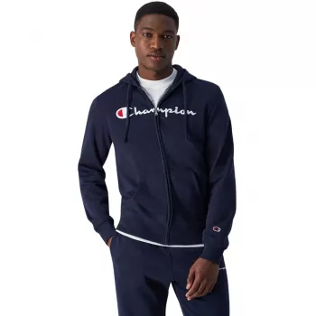 Pánska Champion mikina s kapucňou na zips Navy Blue 220255 BS501 L