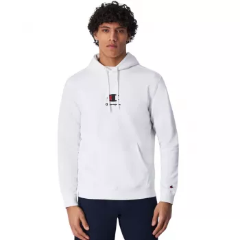 Champion pánska mikina s kapucňou biela 220268 WW001 XL